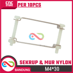 10Pcs Sekrup & Mur Nilon M4x30 – 10 Sekrup 10 Mur Pengencang Anti Karat untuk Peltier, Pendingin Air & DIY Elektronik - Image 3