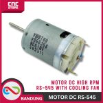 Motor DC Dinamo 545 RS-545 DC 12V AXIS AS 3mm AS PANJANG HIGH RPM With Fan - Image 3