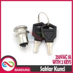 SAKLAR KUNCI 250VAC 1A SECURTY LOCK SWITCH WITH 2 KEYS 12mm ON OFF - Image 3