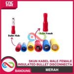 SKUN KABEL INSULATED BULLET MALE FEMALE DISCONNECTA MPD 1.25-156 MERAH - Image 3