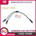 Kabel Power Jack DC Splitter 2 channel Sharing Adaptor 5v 6v 9v 12v - Image 4