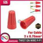 TWIST ON WIRE CONNECTOR SAMBUNGAN KABEL PUTAR SCREW LASDOP TERMINAL P - P1