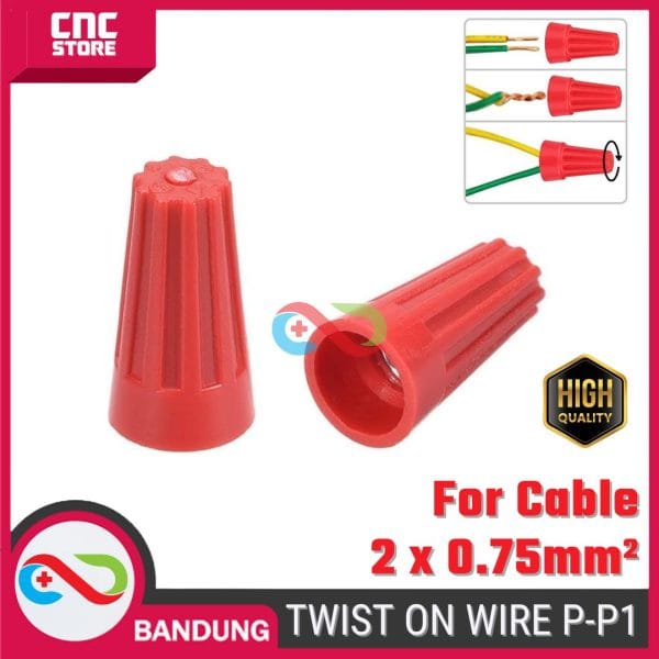 TWIST ON WIRE CONNECTOR SAMBUNGAN KABEL PUTAR SCREW LASDOP TERMINAL P - P1