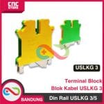 TERMINAL BLOCK GROUND BLOK KABEL USLKG 3 5 TAB MODEL WEIDMULLER PHOENIX CONTACT -USLKG 5 - Image 3