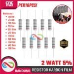Resistor 2 Watt 5% Isi 10pcs – Komponen Elektronik DIY & Arduino -2K2 OHM
