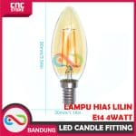 LAMPU HIAS LED CANDLE FITTING E14 2 WATT 4 WATT C35 LAMPU HIAS LILIN - 4W WARM WHITE - Image 2