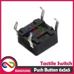 TACTILE SWITCH PUSH BUTTON 6X6X5MM - Image 4
