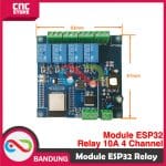 MODUL ESP32 RELAY 10A 4 CHANNEL AC 220 WIFI BLUETOOTH WROOM-32E - Image 5