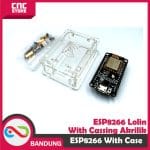 NODEMCU LUA WIFI V3 4MB 32MBITS CH340 FLASH ESP8266 ESP12 NODE MCU BOARD WITH CASE ACRYLIC AKRILIK