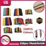 328PCS COLORFUL HEAT SHRINK TUBING SLEEVING WRAP CABLE WIRE TUBES SET 8 SIZE
