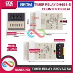 Timer DH48S-S Relay Twin Counter Digital Precision Delay Time PD37 - 220VAC - Image 3