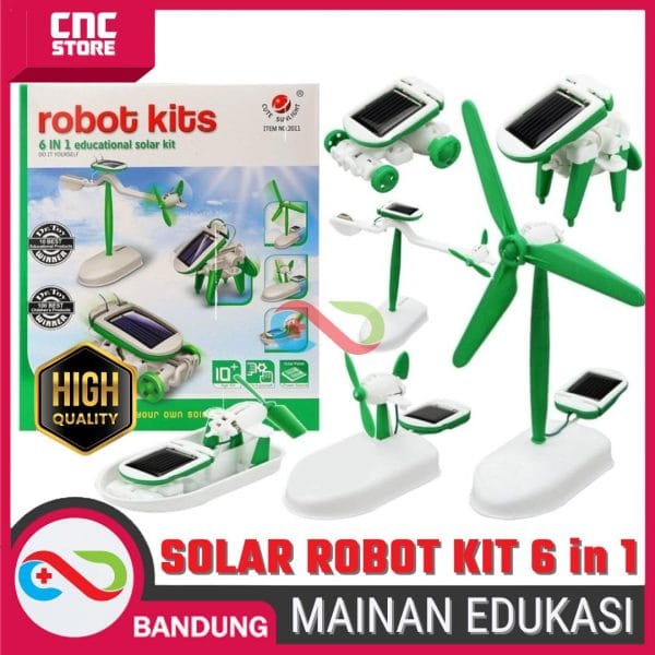 MAINAN EDUKASI SOLAR ROBOT KITS 6 in 1 / MAINAN EDUKATIF