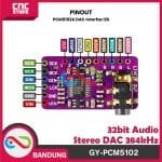 GY-PCM5102 32BIT AUDIO STEREO DAC 384KHZ I2S INTERFACE MODULE - Gambar 3