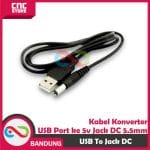 KABEL KONVERTER USB PORT KE 5V JACK DC 5.5MM ADAPTER CONVERTER COLOKAN - Image 5