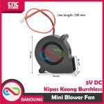 5V MINI BLOWER FAN KIPAS KEONG BRUSHLESS DC ANGIN COOLING TURBO COOLER 2PIN 2P - Image 3