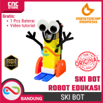 Ski Bot Mainan Edukasi Anak – Kit DIY Robotika STEM + Gratis Baterai & Video Tutorial | Monsterchip