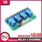 RELAY MODULE 5V 4 CHANNEL 4CH 30A OPTOCOUPLER ISOLATION