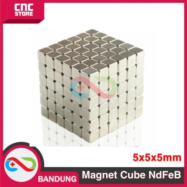 MAGNET NEODYMIUM NDFEB CUBE PERMANEN 5X5X5MM