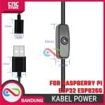 Kabel POWER Raspberry Pi, ESP32, NODEMCU, ESP8266 DENGAN Sakelar 5V3A - Image 4