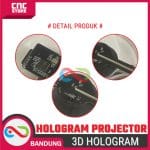 3D Hologram Projector Fan dengan Speaker Bluetooth – Untuk Display Gambar & Video - Image 7