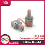CONNECTOR KONEKTOR KABEL NV-F12/F13/F14/F15 SAMBUNGAN KABEL 1 LUBANG KE 3 - NV-F13 ORANGE - Image 2