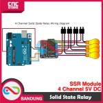 SSR SOLID STATE RELAY MODULE 4 CHANNEL 5V DC FOR ARDUINO - Image 2