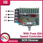 SCR 220VAC THYRISTOR 4000W DIMMER SPEED CONTROLLER MOTOR WITH FUSE - Image 4