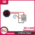 VOLT METER DIGITAL WATERPROOF ANTI AIR VOLTMETER DC 4-100V MOTOR MOBIL - Image 3