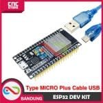 ESP32 ESP-32 DOIT WIFI BLUETOOTH IOT ESP-32S DEVELOPMENT BOARD 38 PIN PLUS KABEL DATA MICRO - Image 2