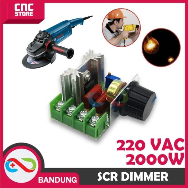 SCR 220V 220VAC 2000W DIMMER SPEED REGULATOR CONTROLLER MOTOR LAMPU MODULE