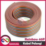 KABEL PELANGI 40 PIN 1M RAINBOW CABLE 40P RIBBON DUPONT IDC DATA PC CPU - Image 4