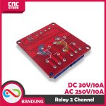 MODULE RELAY 2 CHANNEL 5V AKTIV HIGH ATAU AKTIV LOW DENGAN OPTOCOUPLER - Image 3