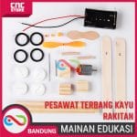 MAINAN EDUKASI PESAWAT TERBANG KAYU RAKITAN STEM DIY - Image 3