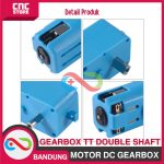 MOTOR DC GEARBOX METAL GEAR TT MOTOR DOUBLE SHAFT ALL METAL - Image 2