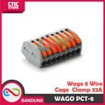 WAGO 8 WIRE TERMINAL BLOCK LEVER CAGE CLAMP PCT-8 - Image 2