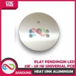 HEAT SINK ALUMINIUM PLAT PENDINGIN LED 5W - 5X 1W UNIVERSAL PCB HEATSINK DIAMETER 49MM ALUM - Image 4