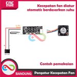 MODUL PENGATUR KECEPATAN FAN OTOMATIS BERDASARKAN SUHU DIGITAL PWM 12V 3A KIPAS PC - Image 5