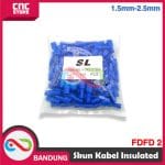 SKUN KABEL FULLY VINYL FEMALE INSULATED FDFD 2 Kabel 1.5mm-2.5mm - BIRU pasangan dengan MDD 2 - Image 3