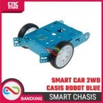 CHASSIS ALUMINUM ROBOT SMART CAR 2WD CHASSIS ROBOT BLUE - Image 5