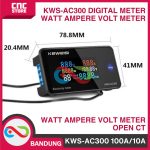 KWS-AC300 100A/10A 6IN1 DIGITAL KWH METER WATT METER AMPERE VOLT METER OPEN CT - Image 3