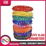 KABEL BINTIK SERABUT TEMBAGA OTOMOTIF MOBIL MOTOR STANDARD JEPANG - AVSS 0.85 -BIRU PERMETER