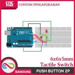 TACTILE SWITCH PUSH BUTTON 6X6X5 MM 2P - Image 4