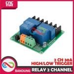 RELAY MODULE 5V 2 CHANNEL 2CH 30A OPTOCOUPLER ISOLATION