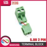 TERMINAL BLOCK 2EDG 5.08 2P 2 PIN GREEN - Image 2