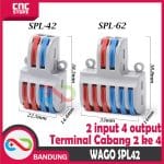 TERMINAL CABANG 2 TO 4 KABEL KONEKTOR SPLITTER 2-4 LT 422 WAGO SPL 42 - Image 4