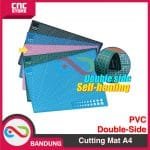 Cutting Mat A4 Double-Side Alas Potong Kertas PVC Paper BIRU
