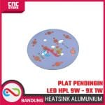 HEAT SINK ALUMINIUM PLAT PENDINGIN LED 7W - 7X 1W UNIVERSAL PCB HEATSINK DIAMETER 49MM ALUM - Image 3