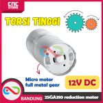 MOTOR DC GEARBOX 25GA310 METAL GEAR HIGH TORQUE 12V DC GEAR BOX -100 RPM - Image 3