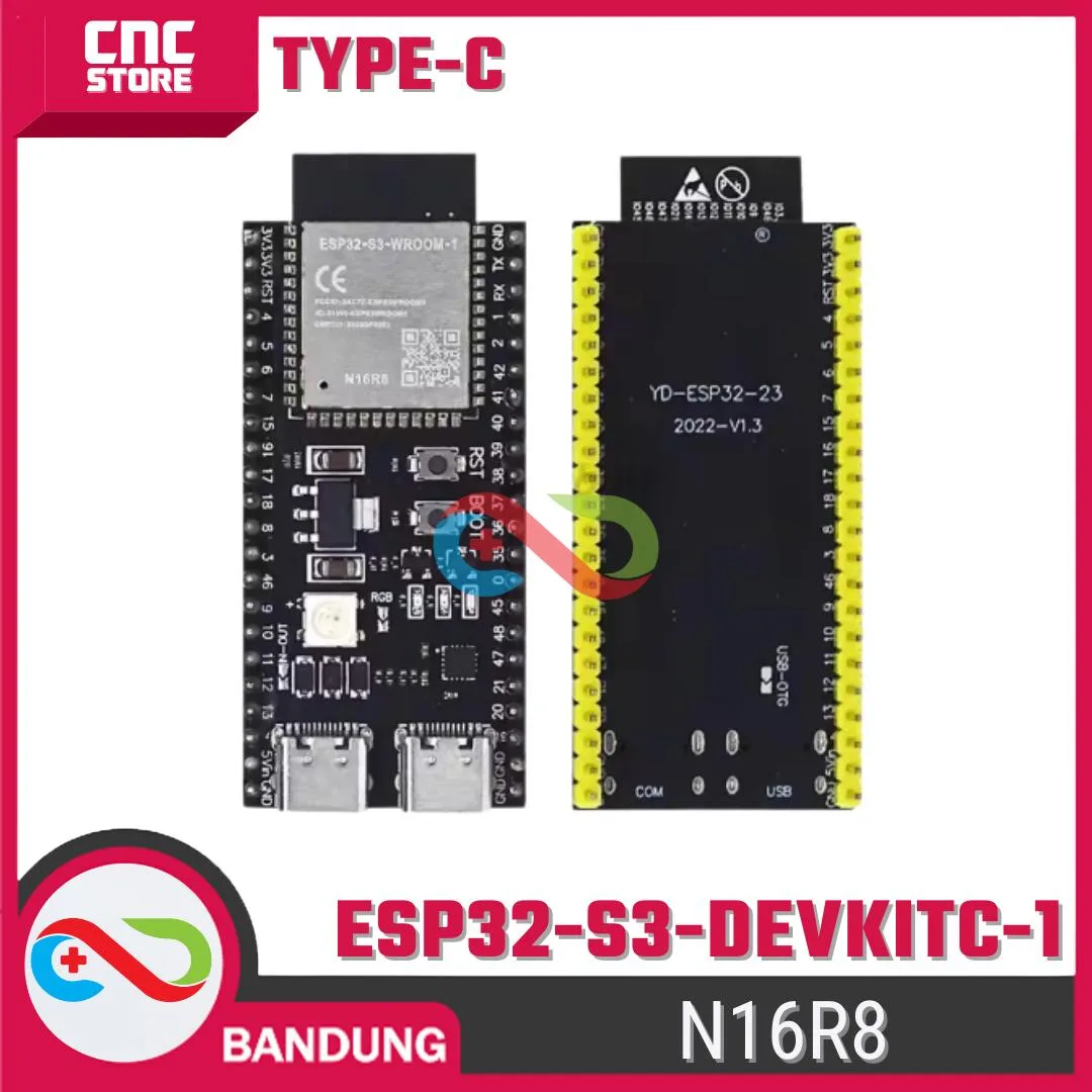 ESP32-S3 inti papan pengembangan wifi Bluetooth DevKitC-1 WROOM-1 Lexin N16R8 - Gambar 6