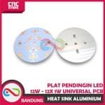 HEAT SINK ALUMINIUM PLAT PENDINGIN LED 12W - 12X 1W UNIVERSAL PCB HEATSINK DIAMETER 78MM ALUM - Image 2